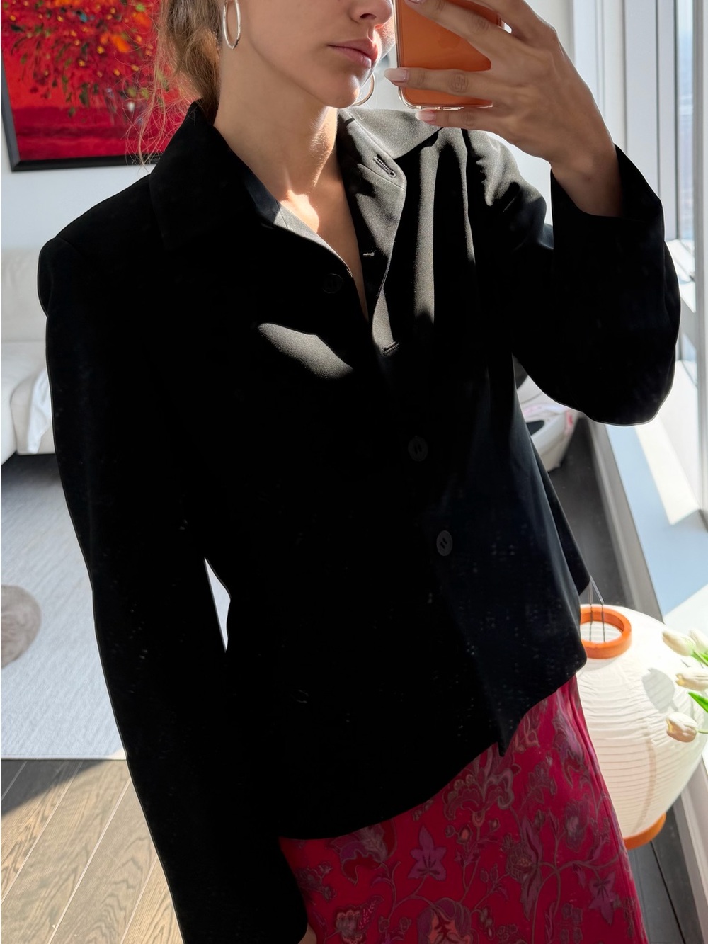 Jones New York Collection Black Tailored Blazer Jacket | Size 4